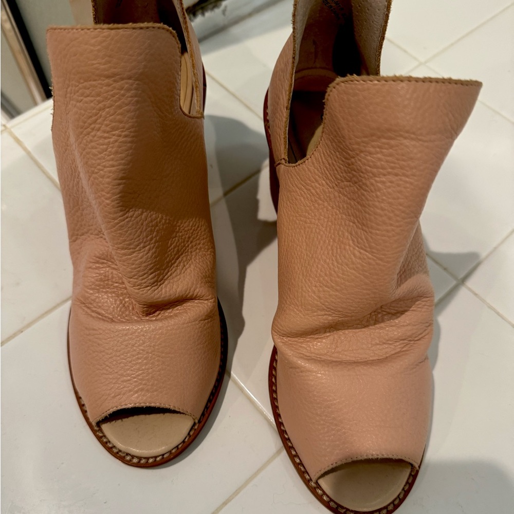Chinese Laundry open toe booties.